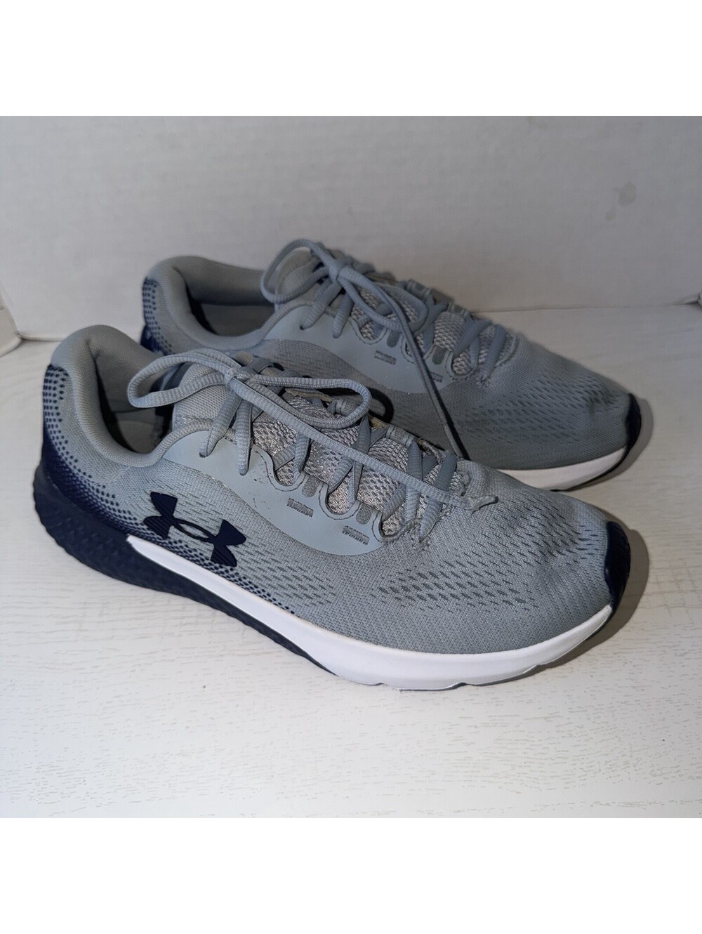 Under Armour UA Rogue 4 Running Shoes Gray Blue Men’s Size 10 3026998-465